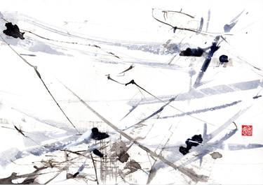 Original Abstract Expressionism Abstract Drawings by Kae Seak