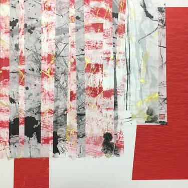 Print of Abstract Expressionism Abstract Collage by Kae Seak