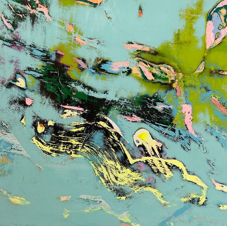 Original Abstract Expressionism Abstract Painting by Neil Lorenzo