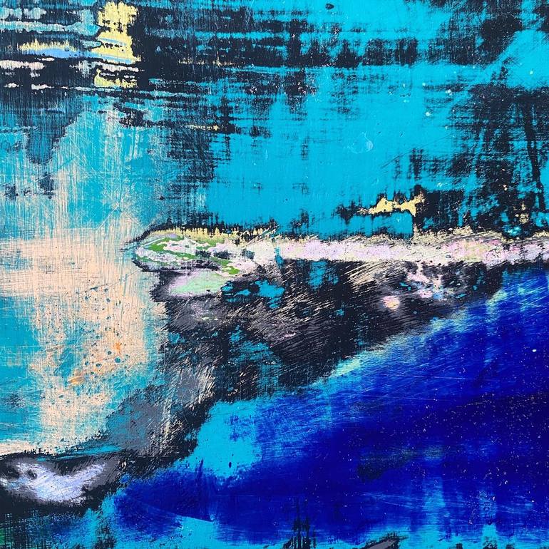 Original Abstract Landscape Painting by neil lorenzo