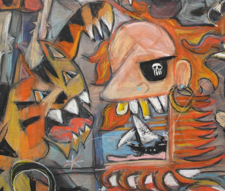 Original Expressionism Fantasy Painting by Todd Peterson