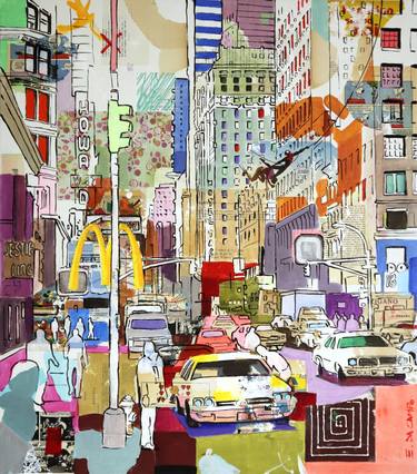 Original Contemporary Cities Painting by Enrico Da Campo