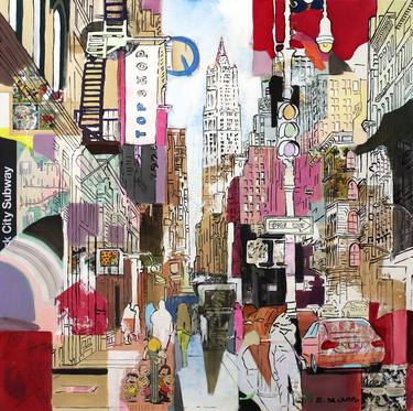 Original Illustration Cities Paintings by Enrico Da Campo