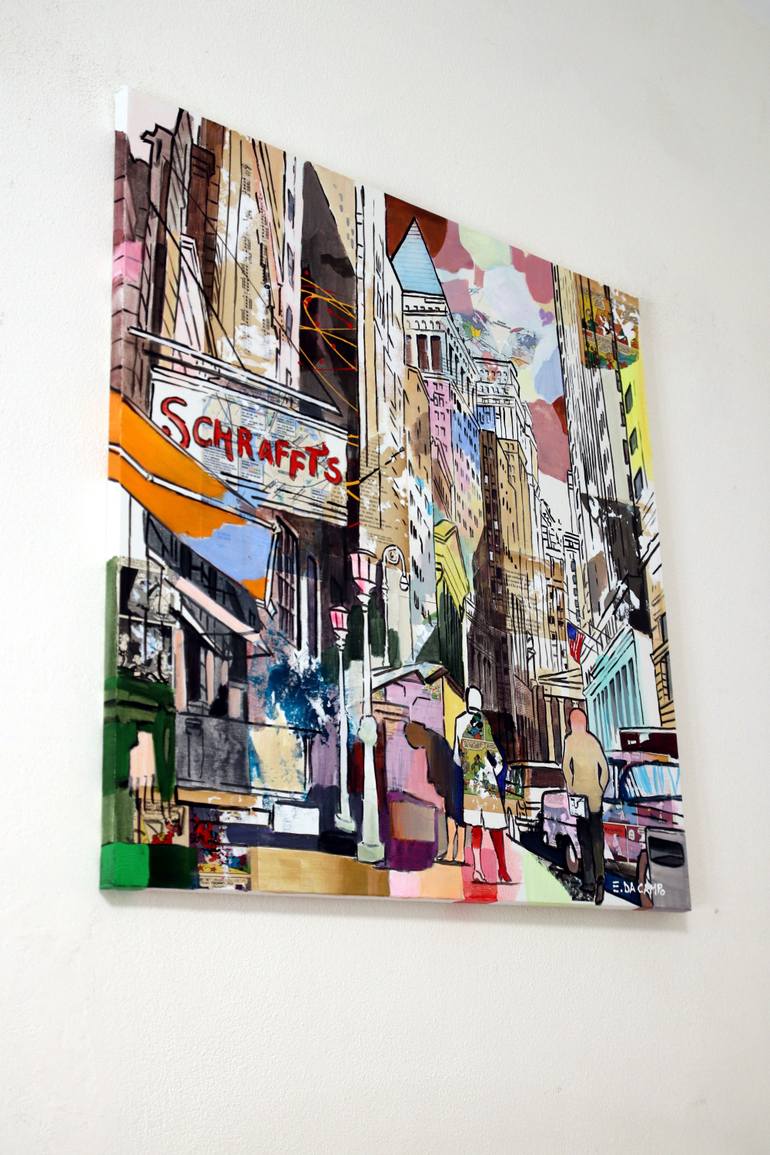 Original Illustration Cities Painting by Enrico Da Campo