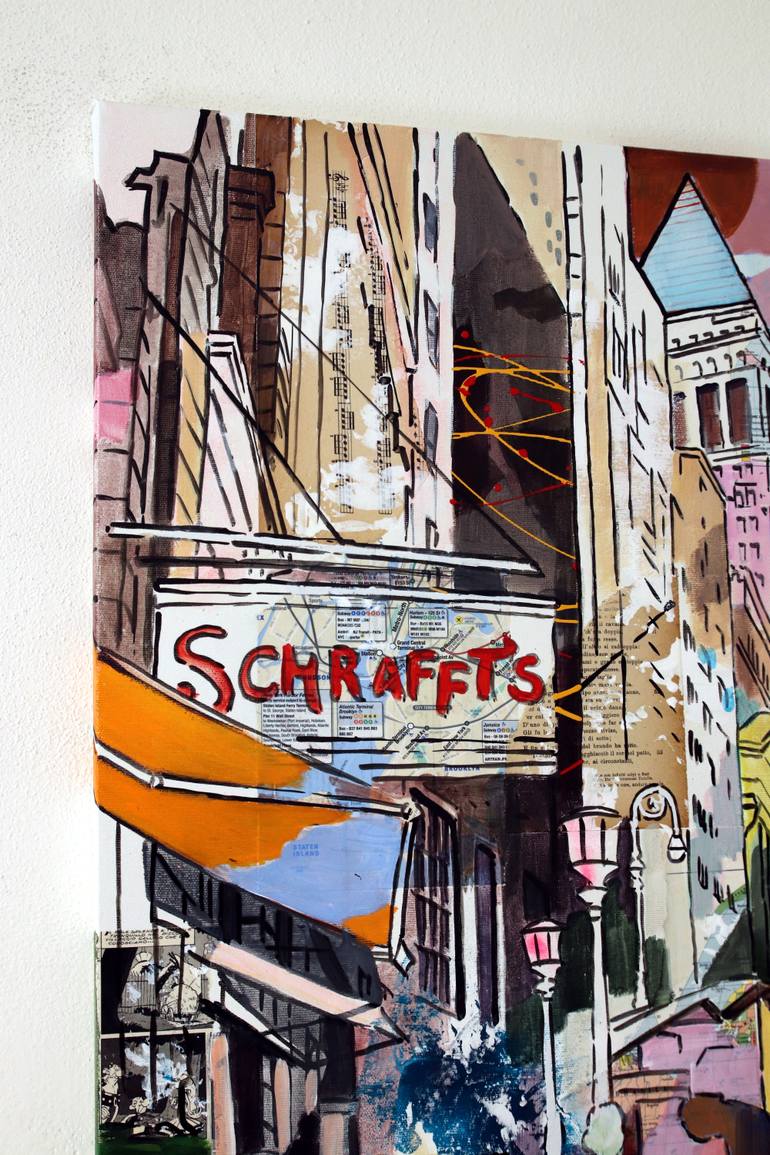 Original Illustration Cities Painting by Enrico Da Campo