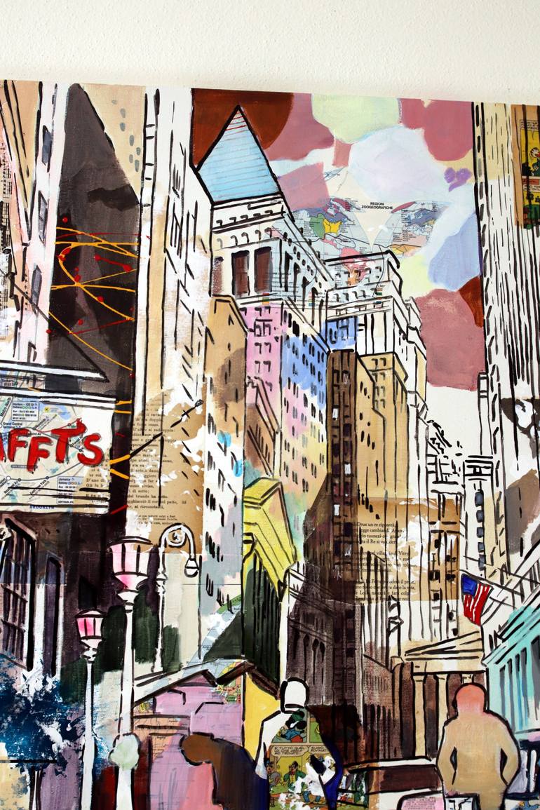 Original Illustration Cities Painting by Enrico Da Campo