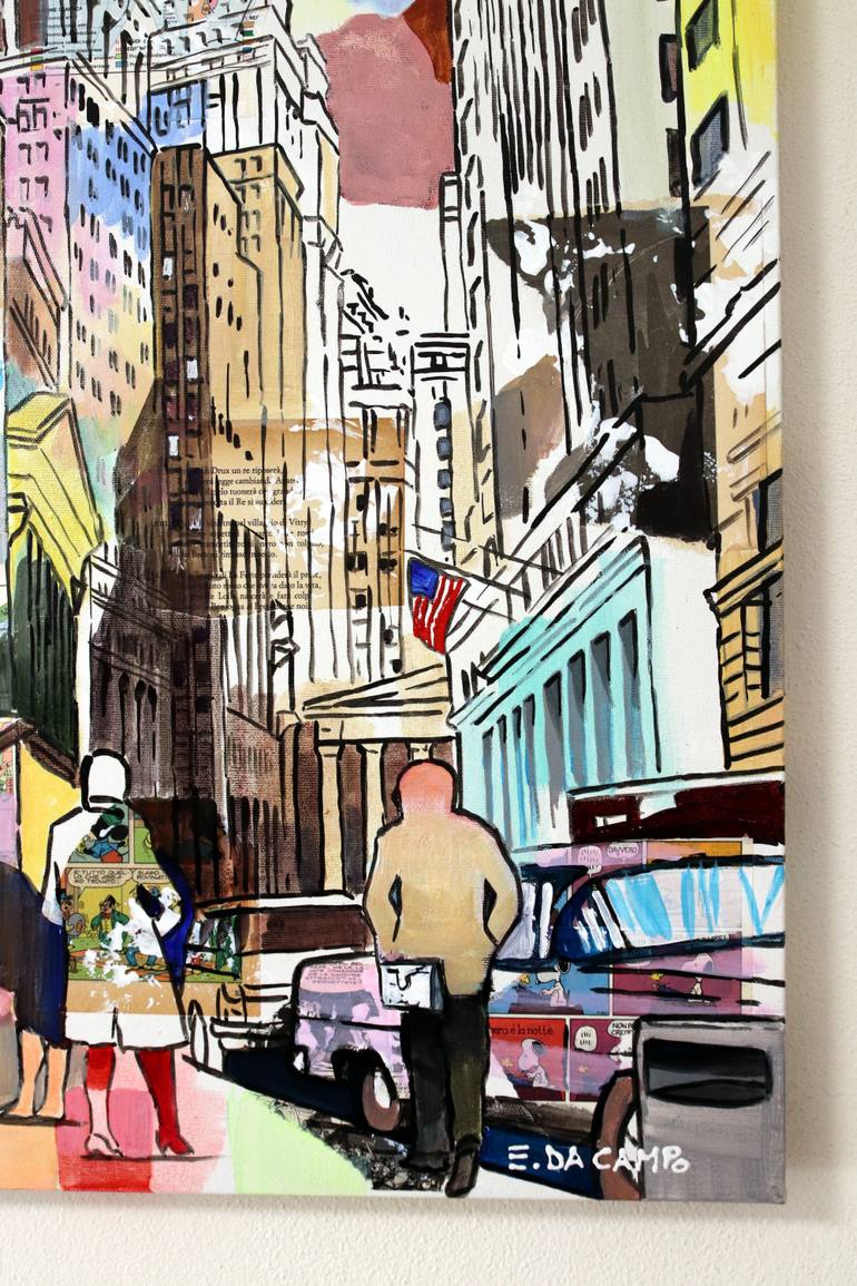 Original Illustration Cities Painting by Enrico Da Campo