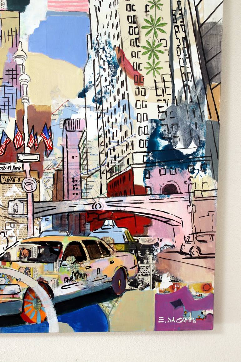 Original Figurative Cities Painting by Enrico Da Campo