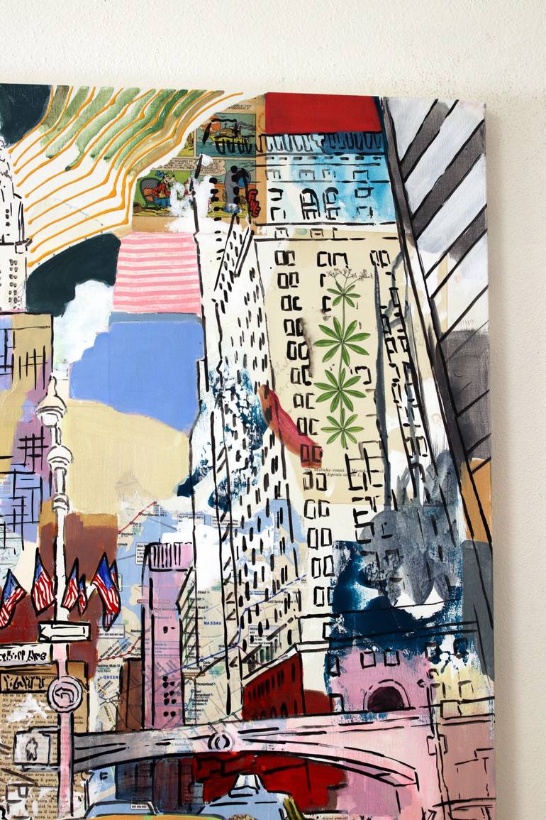 Original Figurative Cities Painting by Enrico Da Campo