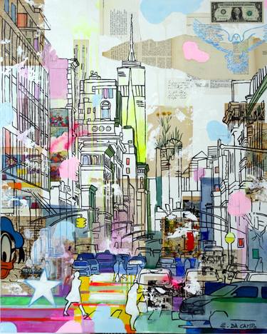 Print of Abstract Cities Paintings by Enrico Da Campo