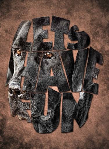 Black Labrador Typography art thumb