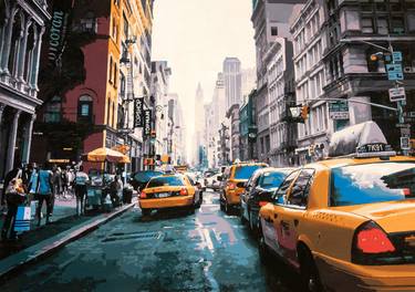 Original Photorealism Architecture Paintings by Marco Barberio