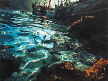Print of Realism Seascape Paintings by Marco Barberio