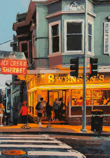 Original Impressionism Architecture Paintings by Marco Barberio