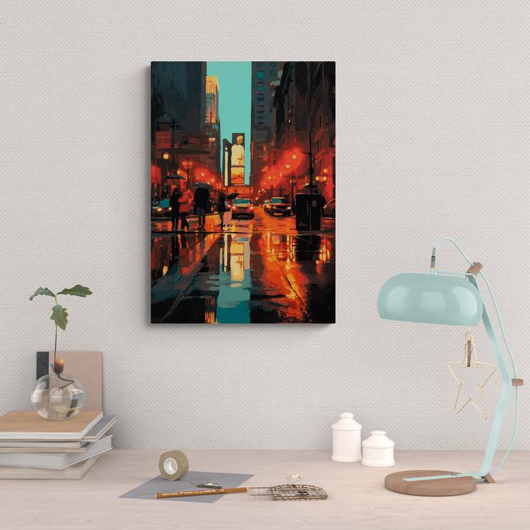 Original Architecture Painting by Marco Barberio