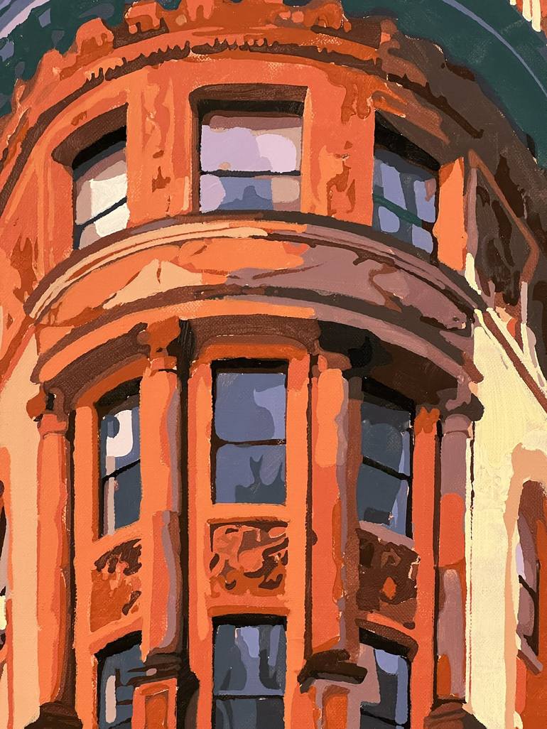 Original Impressionism Architecture Painting by Marco Barberio