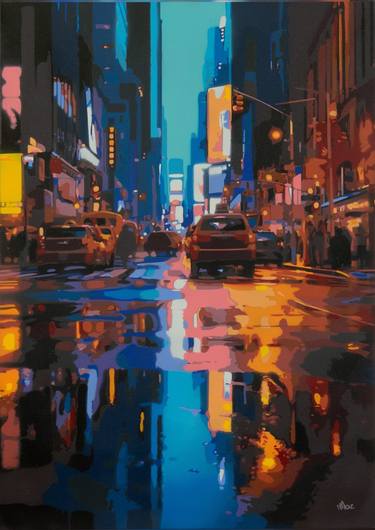 Original Realism Cities Paintings by Marco Barberio