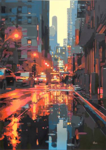 Original Realism Cities Paintings by Marco Barberio