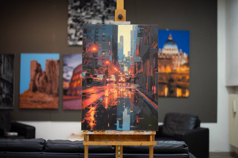 Original Realism Cities Painting by Marco Barberio