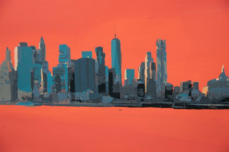 Original Pop Art Cities Painting by Marco Barberio