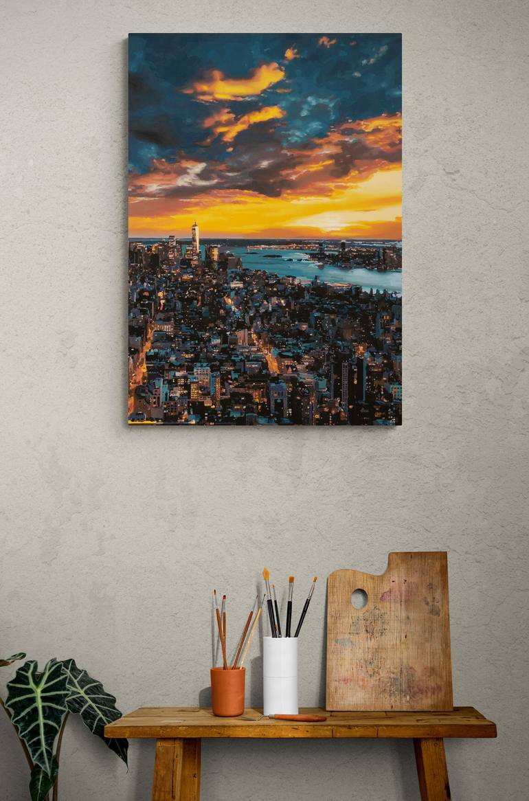 Original Photorealism Landscape Painting by Marco Barberio