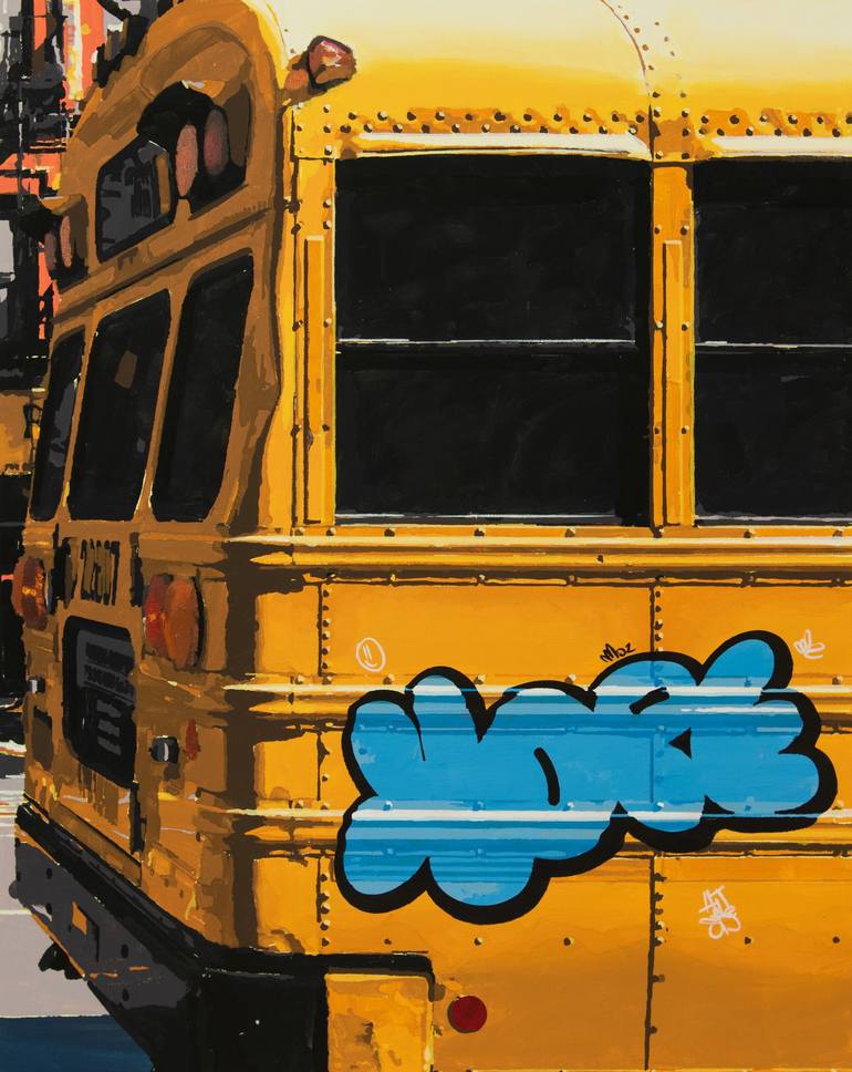 school bus painting