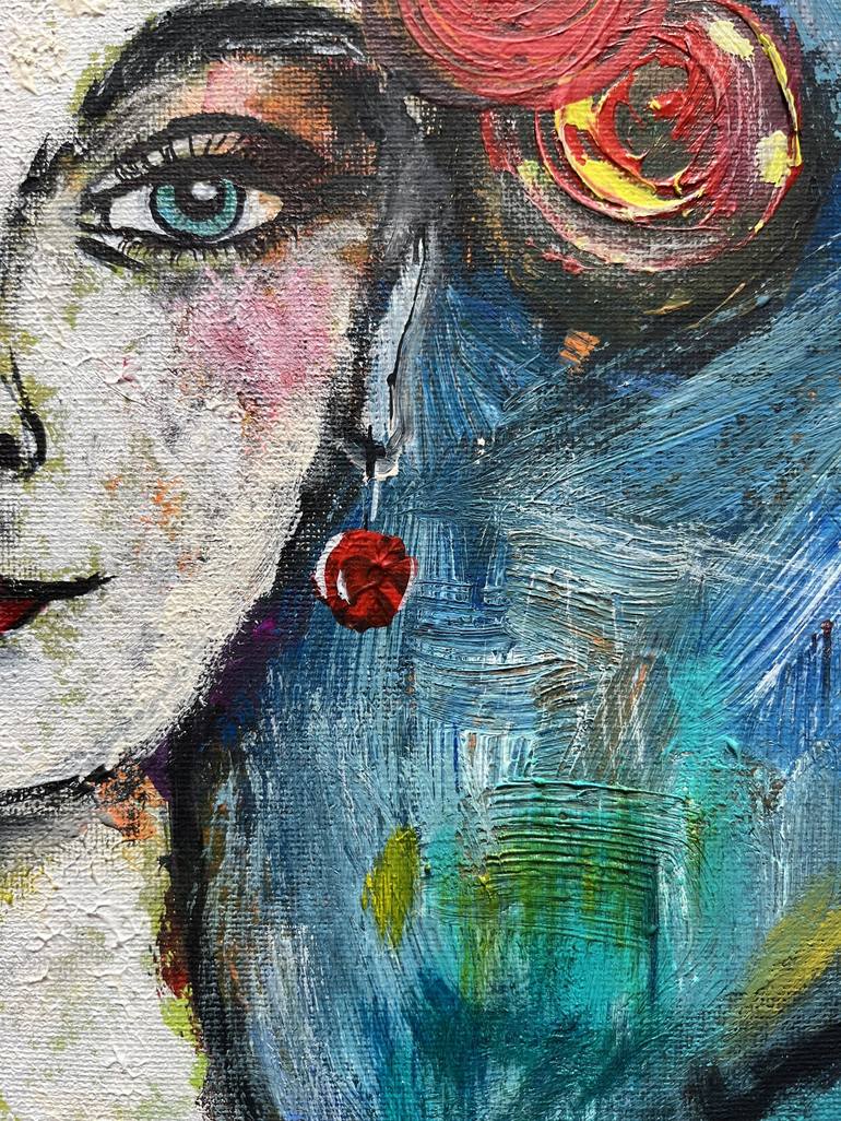 Original Abstract Expressionism People Painting by Asia Kucherevskaya