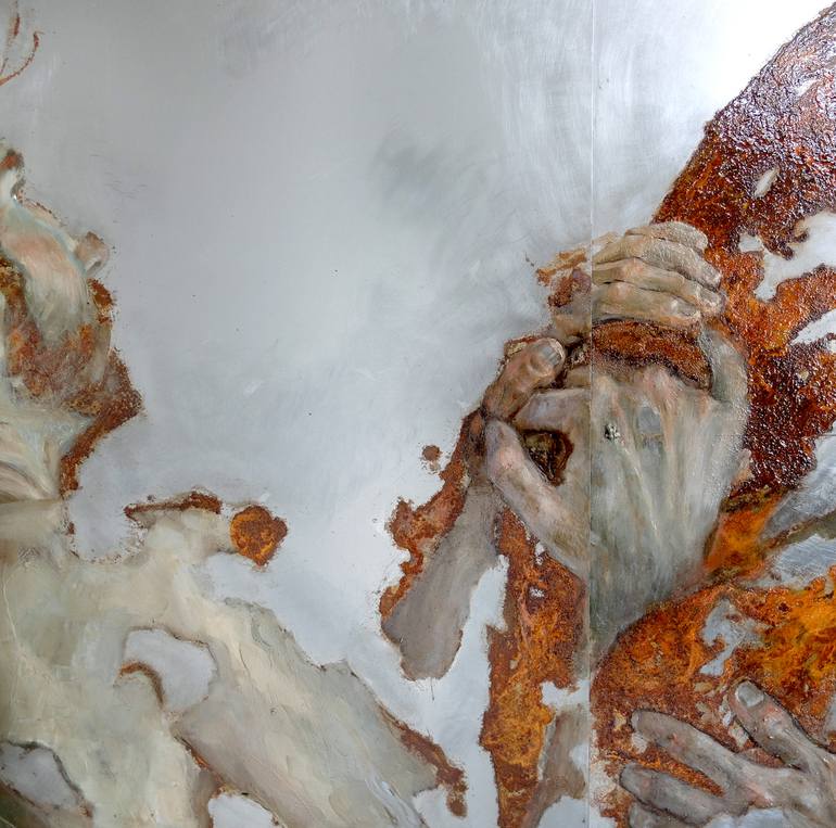 Original Abstract Body Painting by Sabatino Cersosimo