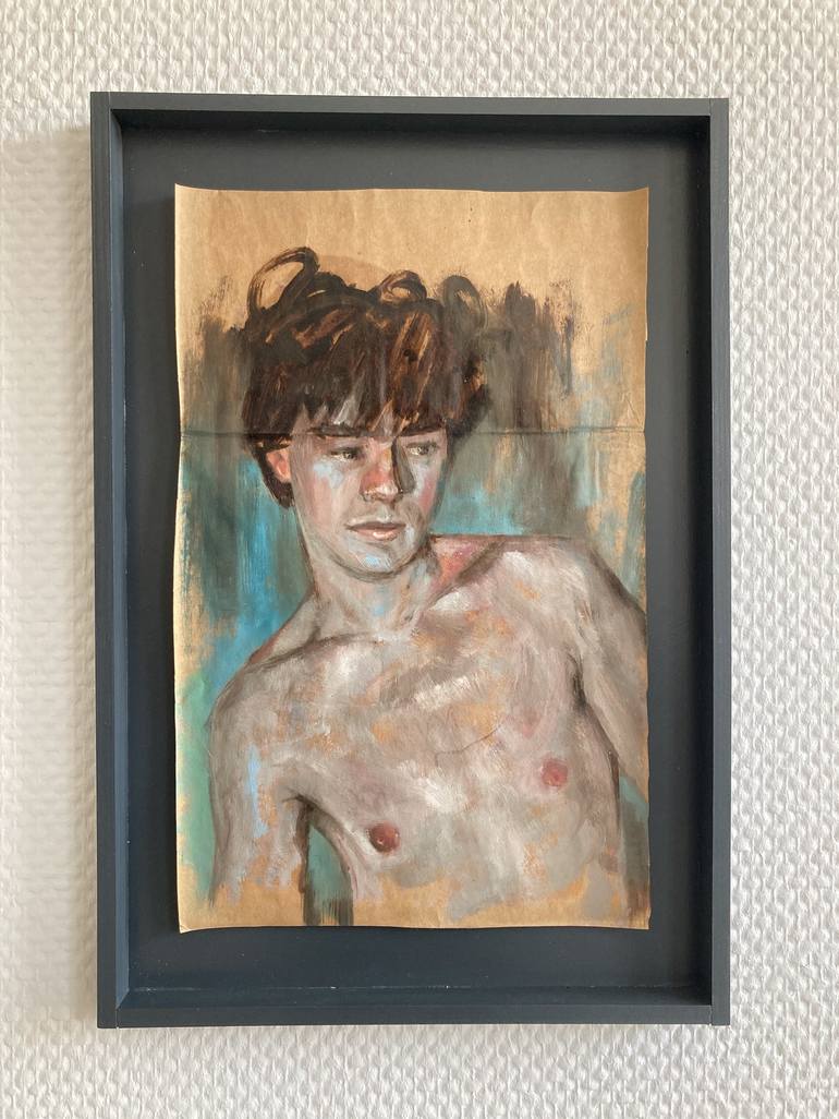 Original Figurative Men Painting by Sabatino Cersosimo