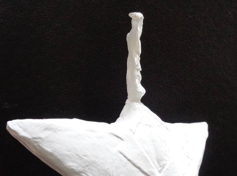 Original Abstract People Sculpture by Franco Iturraspe