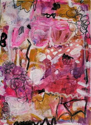 Original Abstract Expressionism Abstract Paintings by Aisha Khan