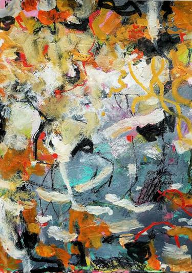 Original Abstract Expressionism Abstract Paintings by Aisha Khan