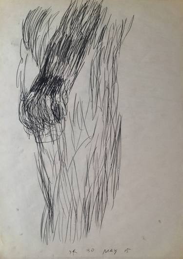 Original Figurative Abstract Drawings by Sam Kerwin