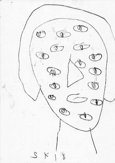 Original Abstract People Drawings by Sam Kerwin