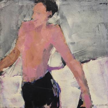 Original Figurative Men Paintings by Karen Darling