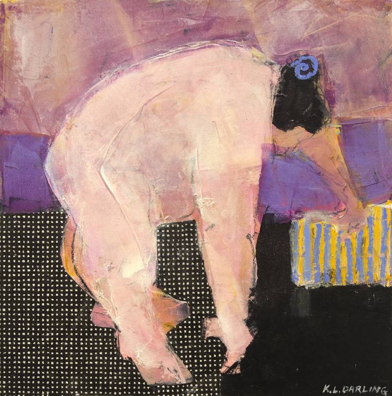 Original Abstract Expressionism Nude Paintings by Karen Darling