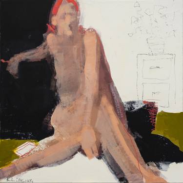 Original Abstract Expressionism Nude Paintings by Karen Darling