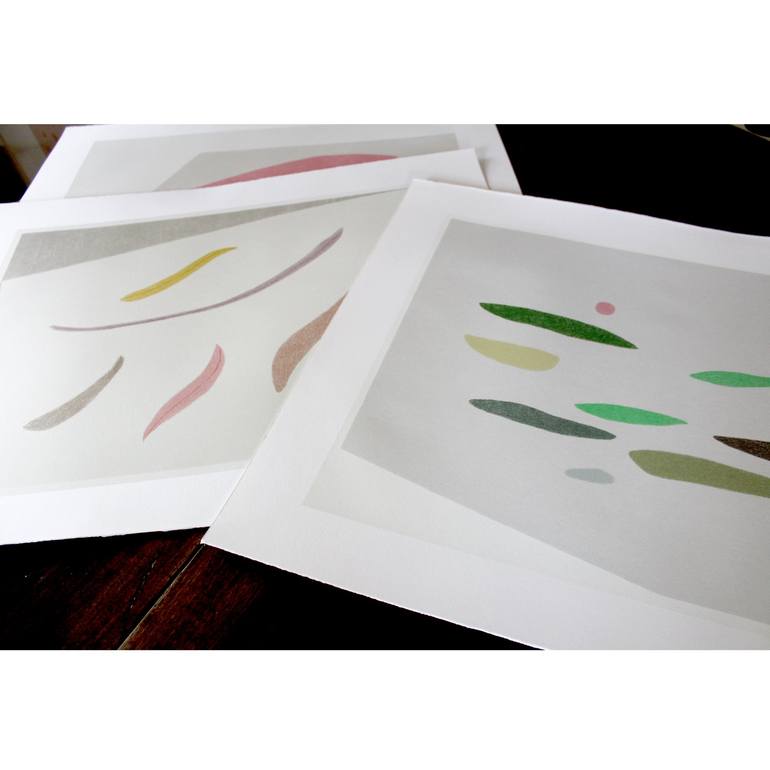 Original Abstract Printmaking by Emma Lawrenson