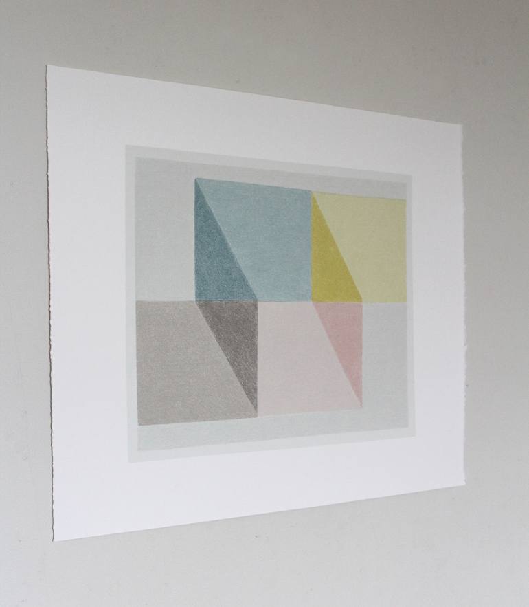 Original architecture Abstract Printmaking by Emma Lawrenson