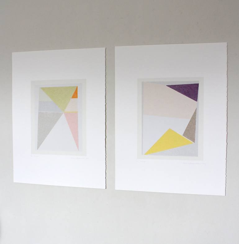 Original Abstract Printmaking by Emma Lawrenson