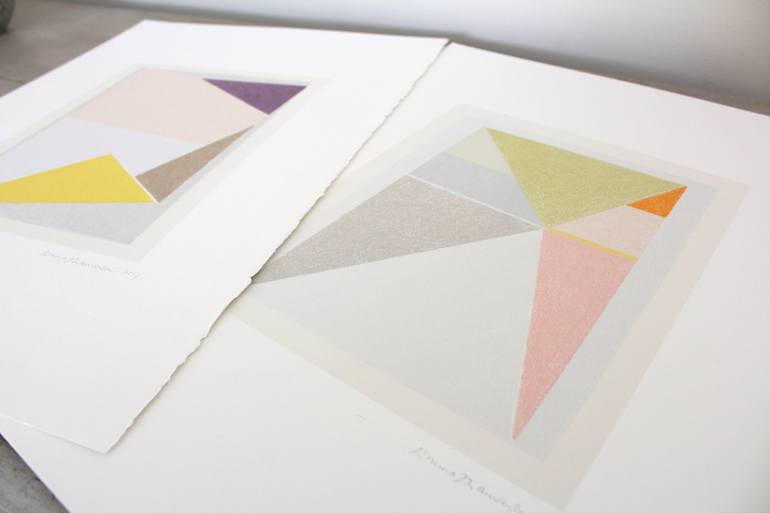 Original Minimalism Abstract Printmaking by Emma Lawrenson