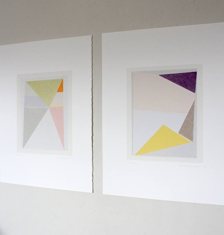 Original Minimalism Abstract Printmaking by Emma Lawrenson