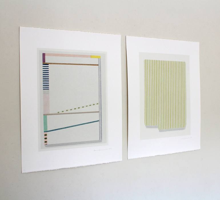 Original Minimalism Abstract Printmaking by Emma Lawrenson