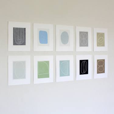 Original Abstract Printmaking by Emma Lawrenson