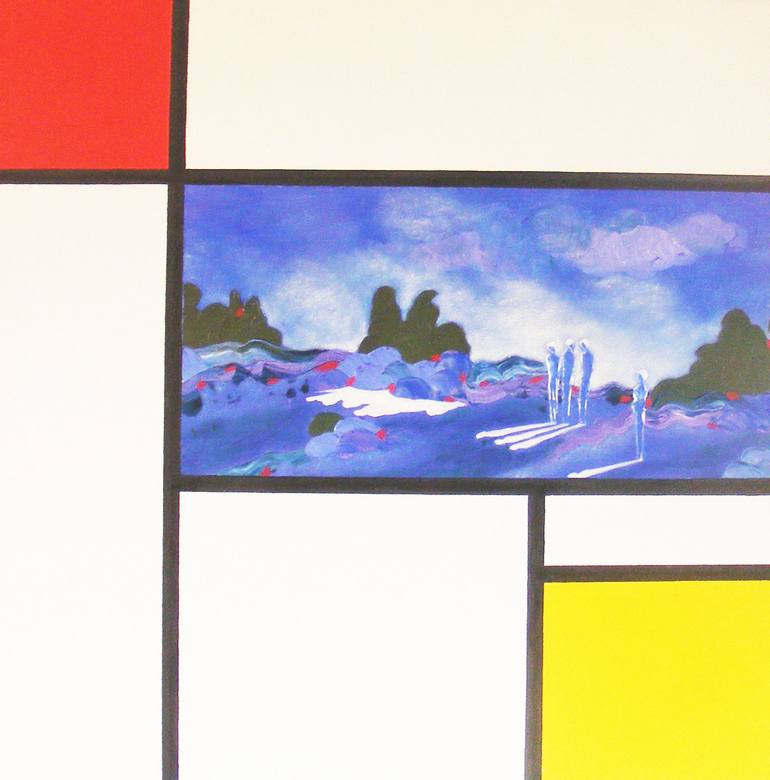Original Conceptual Abstract Painting by Carmen Sarbu