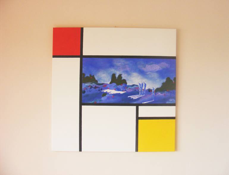 Original Conceptual Abstract Painting by Carmen Sarbu