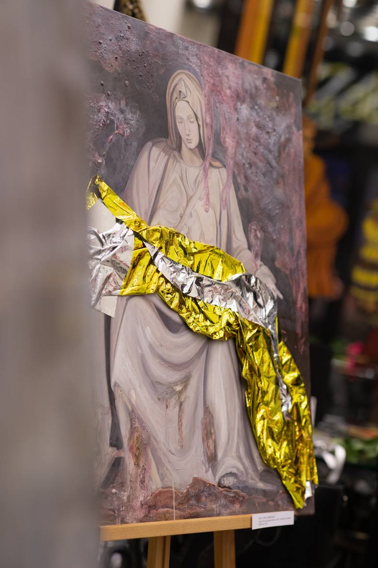 Original Expressionism Pop Culture/Celebrity Painting by Carmen Sarbu