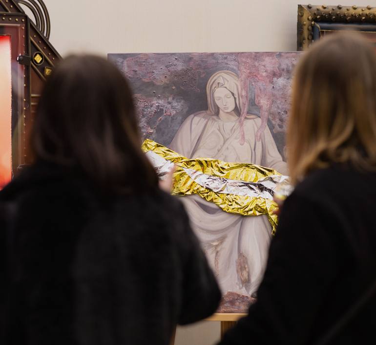 Original Expressionism Pop Culture/Celebrity Painting by Carmen Sarbu