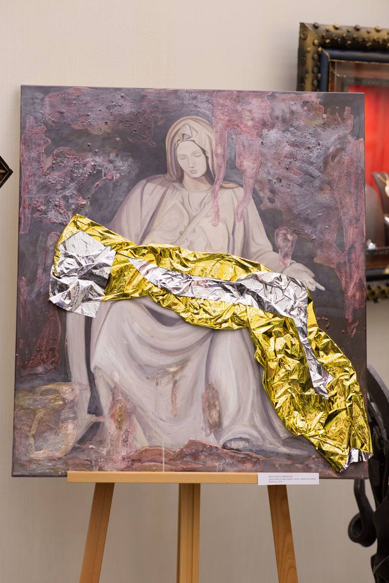 Original Expressionism Pop Culture/Celebrity Painting by Carmen Sarbu