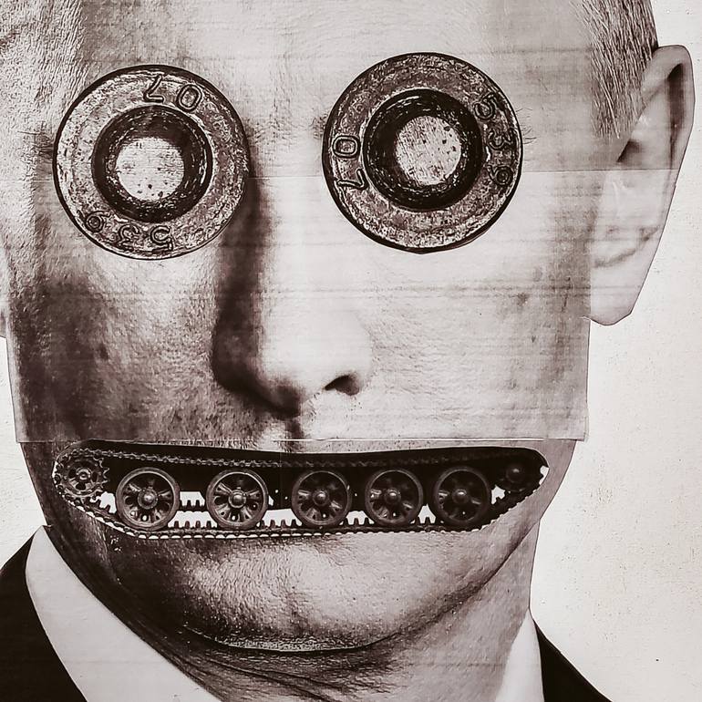 Original Conceptual Politics Mixed Media by Cezar Buliga